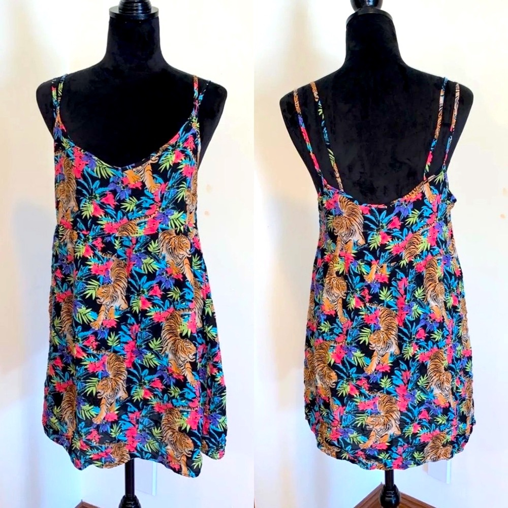 Floral Tiger Print Dress